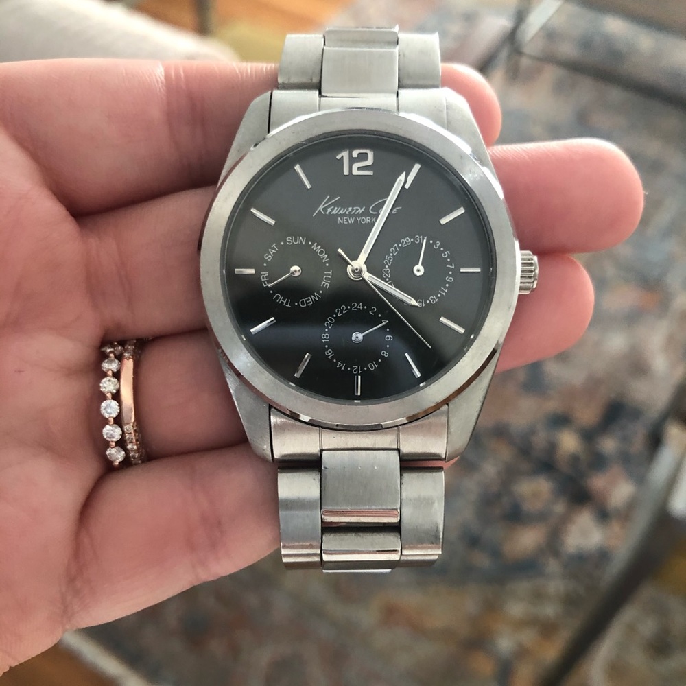 Kenneth Cole Silver Link Watch